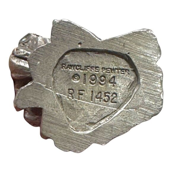 Rawcliffe Pewter 1994 Fantasy Castle Sculpture Crystal Accents & Face RPG READ - Picture 4 of 6